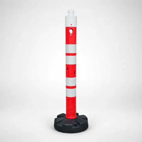 Stup za lanac crveno bijeli s bazom 120 cm