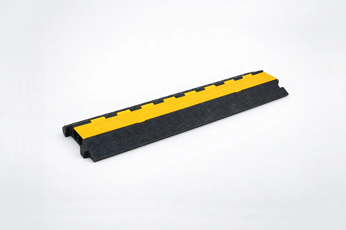 Podna zaštita za kablove 100 cm gumeni kabelski most 2 kanala